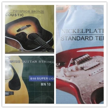 10 Rinkiniai Praktikuojama Gitara Styginių Elektrinės Gitaros EN09 Akustinė Gitara 60XL MN10 Klasikinė Gitara GN10 Su Mažmeninės Pakuotės