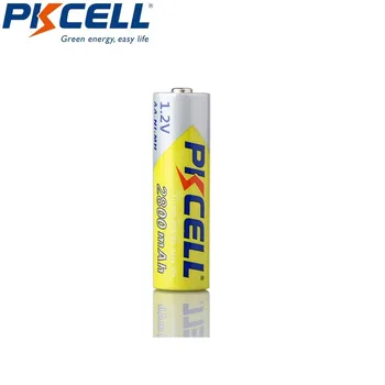 4Pcs PKCELL AA Baterijos Įkrovimo Baterija (akumuliatorius) 1.2 V 2800mah NIMH 2A Įkraunamą Bateriją Ir 1Pcs Baterijų Laikiklis Dėžės Atvejais