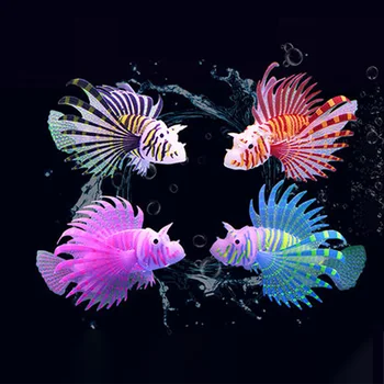 Akvariumo Dekoracija Žuvų Bakas Dirbtinės Žuvys Apdailos Žėrintis Lionfish Plaukiojantieji Namų Ar Biuro Akvariumo Apdaila Ornamentu