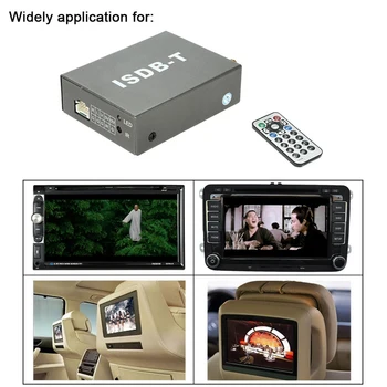 Automobilių ISDB-T Viena Seg HD Skaitmeninis TV Imtuvas Dėžutė Didelės raiškos Imtuvo, LCD Televizoriai