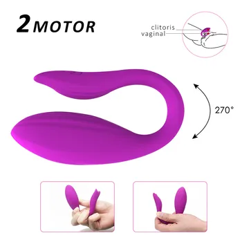 G Spot ir Klitorio Vibratorius, Undinėlė Formos, Nuotolinio Partnerio Vibratorius su 12 Vibracijos Dvigubą Malonumą Sekso Žaislas, skirtas Moterims, arba Pora