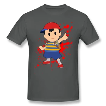Ness - Super Smash Bros black Marškinėliai Pacman homme T-Shirt Tees Grynas Trumpas Rankovės