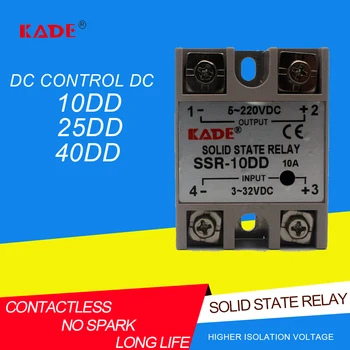 SSR -10DD/25DD/ 40DD DC kontrolės DC SSR white shell vienfazis (Solid state relay be plastikinio dangtelio