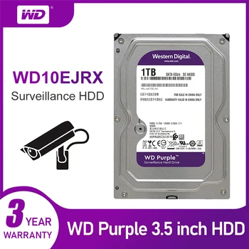 WD Violetinės 1 tb Standusis Diskas-Disko Apsaugos Sistemos WD10EJRX HDD 3.5