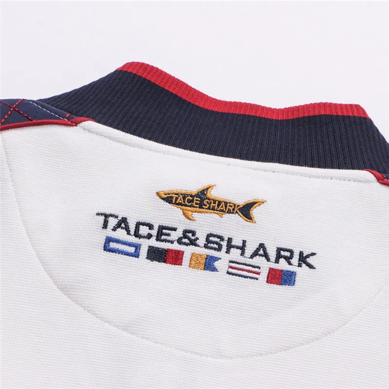 TACE&SHARK Prekės ženklo Striukė Rudens Vyrų Mados Atsitiktinis Mens Verslo Ryklys Siuvinėjimo Striukė Bombonešis Striukė Vyrams Užtrauktukas Kratinys, Paltai