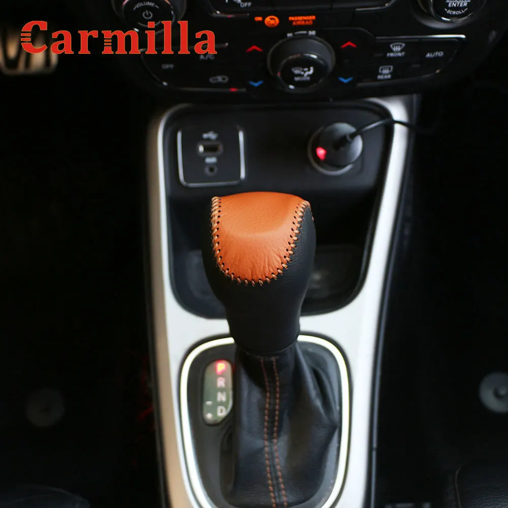 Carmilla ODINIAI Automobilio Salono Perjungimo Rankena, apsauginis Dangtis Pavarų Perjungimo Antkakliai už Jeep New Compass 2017-2020 Renegade - 2020 m.