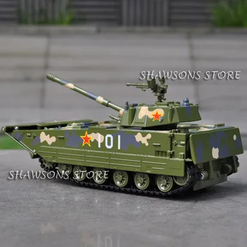 1:48 Diecast Metal Karinis Tankas Modelis Žaislas AAV Kinija ZTD-05 Amfibijas Assault Vehicle Replika Su Garso ir Šviesos