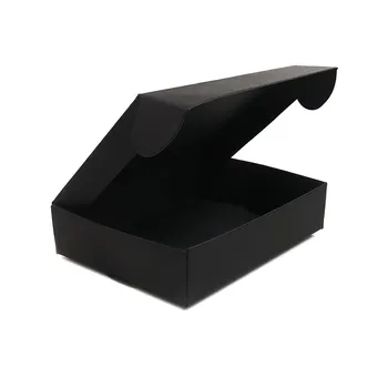 10 Vnt Doreen Box Popieriaus Pakavimo ir Laivybos Dėžės Stačiakampio Juodos Spalvos Dėžutė Papuošalams 13cm x 9.5 cm x 3cm
