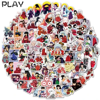 100 VNT Animacinių filmų Anime Inuyasha Lipdukai, Nešiojamas Bagažo Telefono Butelis Dviračių Lipdukas Vaikams Dovanų Vandeniui Pvc Žaislas, Lipdukai