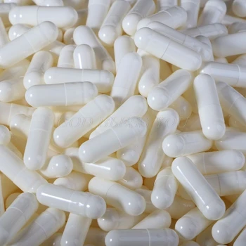 1000PCS Baltos Želatinos Tuščios Kapsulės Tuščiaviduriai Želatinos Kapsulės Tuščias Tabletes, Kapsulės 0# Drop Laivyba