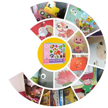 100vnt Vaikams, cartoon spalvos popieriaus lankstymo ir pjovimo žaislai/vaikų kingergarden meno amatų 
