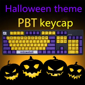 104 klavišai/set PBT dažų sublimacijos pagrindiniai bžūp MX jungiklis mechaninė klaviatūra Helovinas tema keycaps OEM profilis