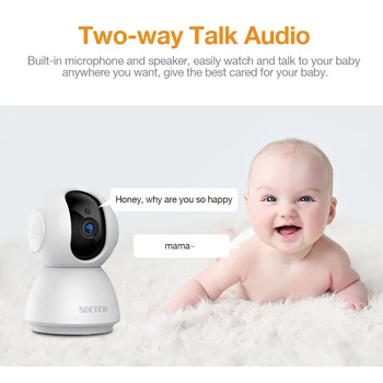 1080P Kūdikio Monitorius Su Wifi Bevielio Kameros Naktinio Matymo Priežiūros Saugumo CCTV-IP Video Kamera Vaikams, Auklės Ir Pet Cam