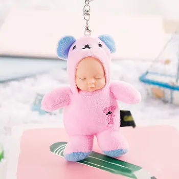 10cm Miega Baby Doll Keychain Žiedai Moterims Maišelį Priedai Žiedas Žaislas gimtadienio dovana