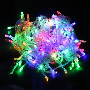 10M 100 LED Lauko Atostogų Kalėdų Dekoratyvinis Vestuvės, kalėdos Namuose String Pasakų Girliandas Juostelės Šalies Žibintai LEEDSUN