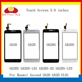 10vnt/daug Touchscreen Už Huawei Ascend G620 G620S Touch Panel Jutiklis skaitmeninis keitiklis G620S Jutiklinis Ekranas Objektyvo Stiklo Pakeitimo