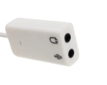 10VNT Išorinė USB Garso Garso Kortelės Adapterį 7.1 Virtualaus Kanalo Su Kabeliu, Mikrofonas (3,5 mm Garso plokštės sąsaja