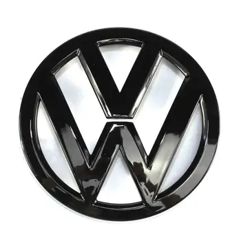 110mm Gloss Black Galinis Kamieno Dangčio Ženklelis Logotipas, Emblema Pakeisti Volkswagen Golf MK7
