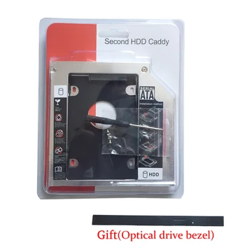 12.7 mm, SATA 2-asis Kietasis Diskas SSD HDD HD Caddy Adapteris Bay DELL Inspiron 15R N5010 M5010(Dovanų Optinis įrenginys bezel )