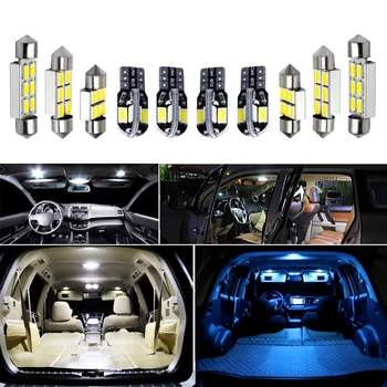 12pcs Ne Klaida Balta Canbus LED Šviesos Automobilių Lemputės 2018 M. 2019 M. Honda CR-V Žemėlapis Dome Kamieno Licencijos numerio ženklo Žibintas Interjero Paketą Rinkinys