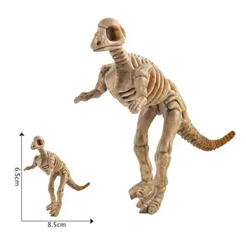 12pcs/set Dinozaurų Žaislai, Iškastinio Skeletas Imitavimo Modelį Stegosaurus Triceratopsas Mini Veiksmų Skaičius, Švietimo Kūrybiniai Žaislai