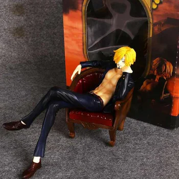 13cm Rūkymas Stiliaus Sofa Sanji Pav Vinsmoke Sanji Veiksmų Skaičius, Anime One Piece PVC Kolekcijos Modelis Žaislai