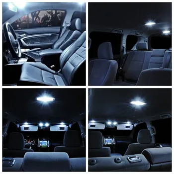 13pcs Canbus Baltas Automobilis LED Lemputės Interjero Paketas Rinkinys 2007-2012 Infiniti G37 arba G35 Žemėlapis Dome bagažo skyriaus Durų Lempos