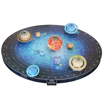 146Pcs 3D Saulės Sistemos Dėlionės Nustatyti Planetos stalo Žaidimas Knyga 