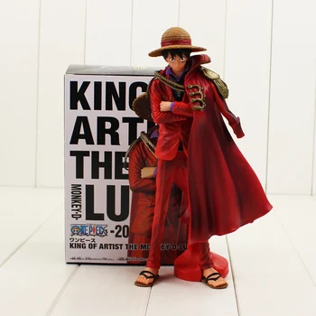 17cm 25cm Vienas Gabalas Veiksmų Skaičiai Beždžionė D Luffy su Apsiaustu, DXF Karalius Menininkas Anime Modelis Žaislai