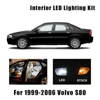 19 Lemputes Baltos Canbus LED Interjero Žemėlapis Dome Light Kit Tinka 1999-2003 2004 2005 2006 Volvo S80 Mandagumo Krovinių Licencijos Lempos
