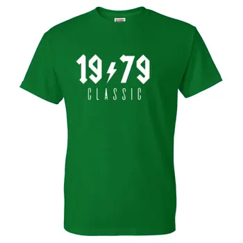 1979 m. Klasikinis Raštas Spausdinti vyriški Laisvalaikio Įgulos Kaklo trumpomis Rankovėmis marškinėliai Aukštos kokybės Medvilnės Mados Streetwear marškinėlius Hip-Hop VIRŠŪNĖS