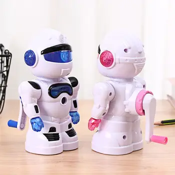 1Pc Mielas Robotas Formos Rankinė Ranka prisukamas Pieštukų Drožtukas Vaikams, Vaikams, Studentams, Mokyklos Tiekimo