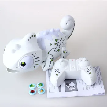 2.4 CHz RC Robotas Dinozauras, Žaislai Chameleonas Pet Keičiami Šviesos Nuotolinio Valdymo Elektroninių Modelis Gyvūnų Protingas Robotas Žaislų Rinkinys