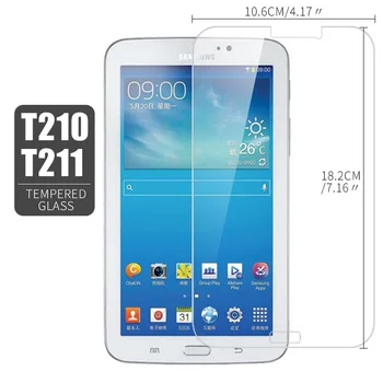 2.5 D Grūdintas Stiklas, Skirtas Samsung Galaxy Tab 3 7.0 SM-T210 SM-T211 Screen Protector, 7.0 colių Tablet Apsauginės Plėvelės T210 T211