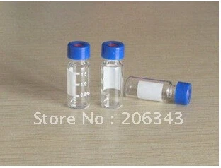 2 ML stiklo lab buteliukas su užsukamu ,PTFE+SILICIO GUMOS pertvara, galima naudoti mėginio buteliukas ir bandymo butelis