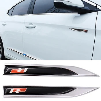 2 VNT 3D Metalo Automobilių Rline logotipas ženklelis Emblema lipdukas automobilio pusėje kūno Ašmenys lipdukas Ženklinimo lipdukas apdaila, Automobilių reikmenys