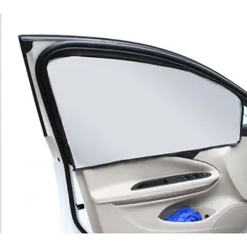 2 Vnt Automobilių Pusėje skėtį nuo saulės Uždanga Auto Akių Skydelis Shield Šoninio Lango Slėpti UV Magnetas 