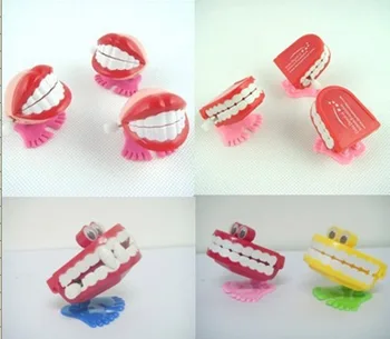 20 Vnt Žaislai didmeninė pavasario Kūrybos Dantų Dovana Dantų Juokinga Vėjo-iki Šoktelėti Dantų Žaislas Stomatologas Žaislas Dantų, Šokinėti dantis dantų