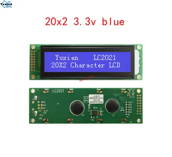2002 3.3 V Simbolių LCD ekranas modulis mėlynas LC2021 HD44780 Lauro Nauja LC2021 vietoj WH2002A