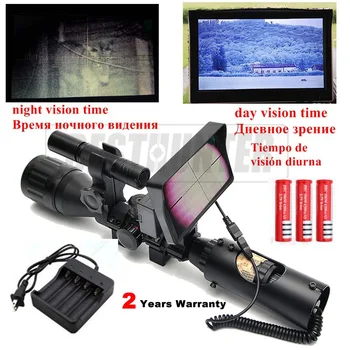 200M Naktinio Matymo Taikikliai Medžioklės Monokliai Naktį Riflescope Optinis Naktį Medžioklės Snaiperis Sritį Oro Šautuvas, Pistoletas, 2 Metų Garantija