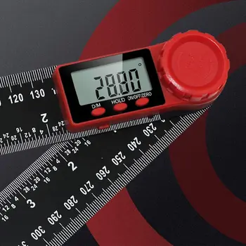 200mm Skaitmeninis Kampas Inclinometer Kampo Matas, Matuoklis Elektroninių Goniometer Matlankis Finder Matavimo Įrankis