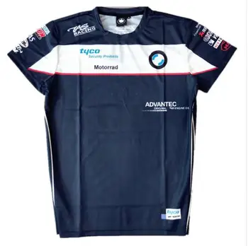 2018 Tyco Racing Team T-Shirt BMW Vyrų Trumpą Motociklų T-shirts TAS Motorrad Motociklu Motokroso Sporto Jersey