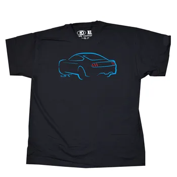 2019 M. Vasarą Aukštos Kokybės Tees Klasikinių Amerikietiškų Automobilių Gerbėjai Mustang Gt Eskizas Dizaino Marškinėliai V8 American Muscle Automobilių Atspausdintas T Shirts