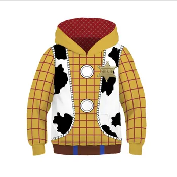 2019 naujas 3D spausdinimo hoodie Džemperis cosplay lobizmas Sstorsy Sumedėjusių Sherif Sumedėjusių Buzz Lightyear striukė su skrybėlę Vaiko Helovinas