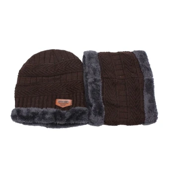 2019 naujas žiemos mados atsitiktinis megzti skrybėlę vyrų, be aksomo storas šiltas dangtelis lauko vėjo šalto skrybėlės