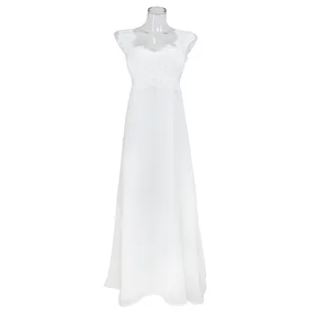 2020 Didelis Dydis Nauja, Moterų Ilgas Suknelė Seksualus Giliai V Kaklo Atsitiktinis Vestuvės Dress Backless Berankovė Baltos Suknelės Dėvėti Atostogų