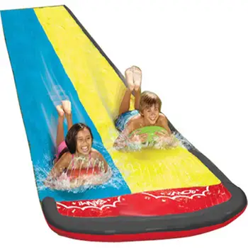 2020 Dvigubai Surf Vandens čiuožykla PVC Pripučiamas Vejos Vandens Kalniukas Baseinai Vaikams Kieme Lauko Vandens Žaidimai Žaislas Kamanas Aquatique