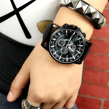 2020 kvarco žiūrėti Vyrų prabangos prekės Sporto vyrų laikrodžiai odinis dirželis relogio masculino reloj hombre montre mados casion laikrodis