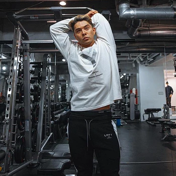 2020 m. Japonija&UK T-Shirt Medvilnės Gimnastikos Fitneso Vyrų marškinėliai Veikia Prekės Sporto marškinėliai Vyrų Spausdinti ilgomis rankovėmis Veikia marškinėliai Topai