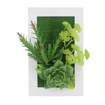 2020 m. Naujas Stiliaus 3D Kūrybos Plastiko Succulents Augalų Namo Apdaila Sienos Pakaba Dirbtinių Gėlių Rėmo Siena Lipdukas Parduotuvėje Dekoro
